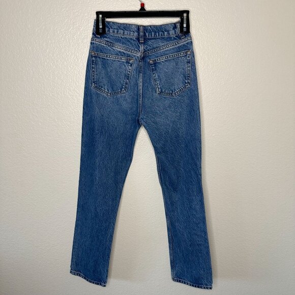 Reformation High Rise Straight Leg Jeans Colorado Wash Minimalist Contemporary - Picture 4 of 7